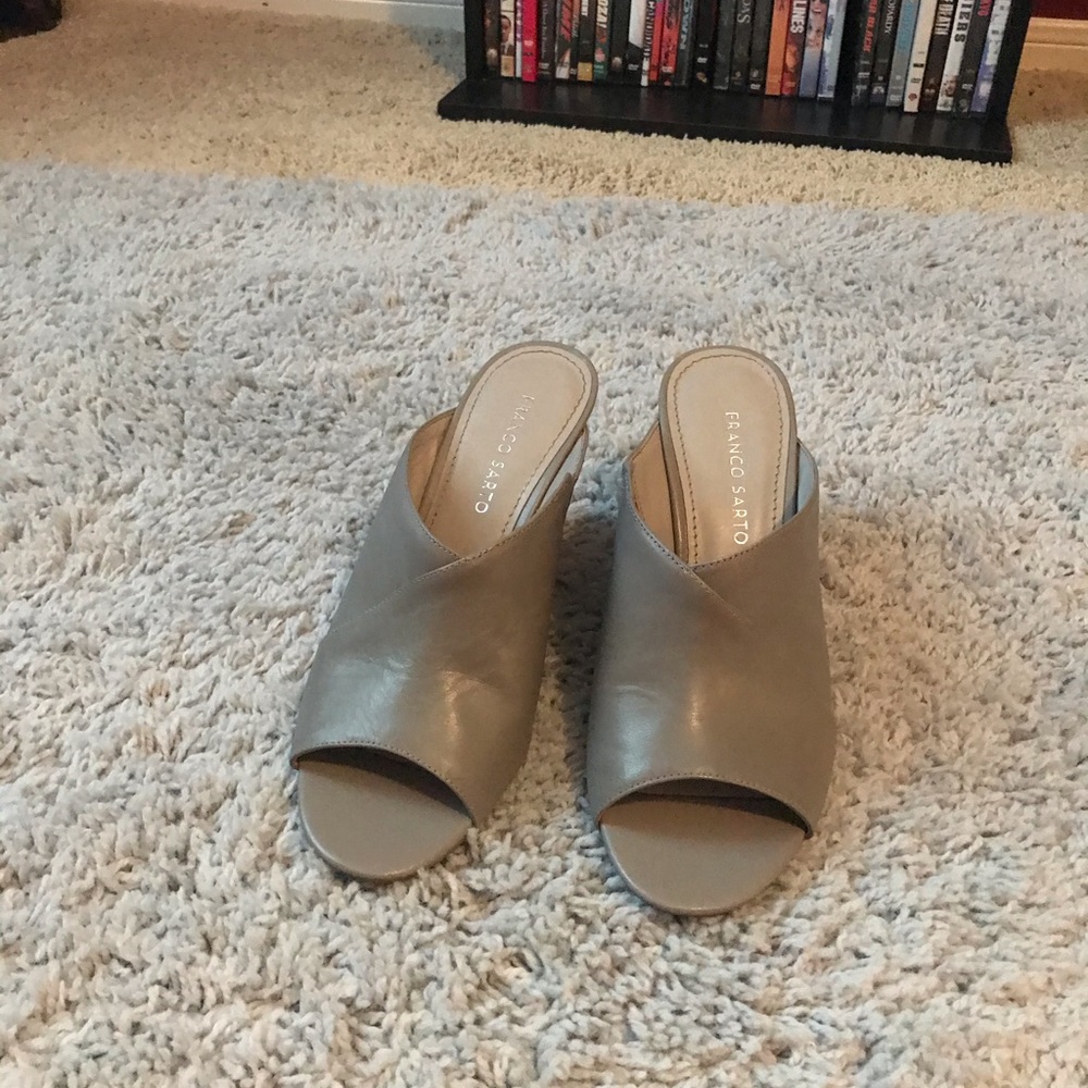 Gray Franco Sarto Wedges